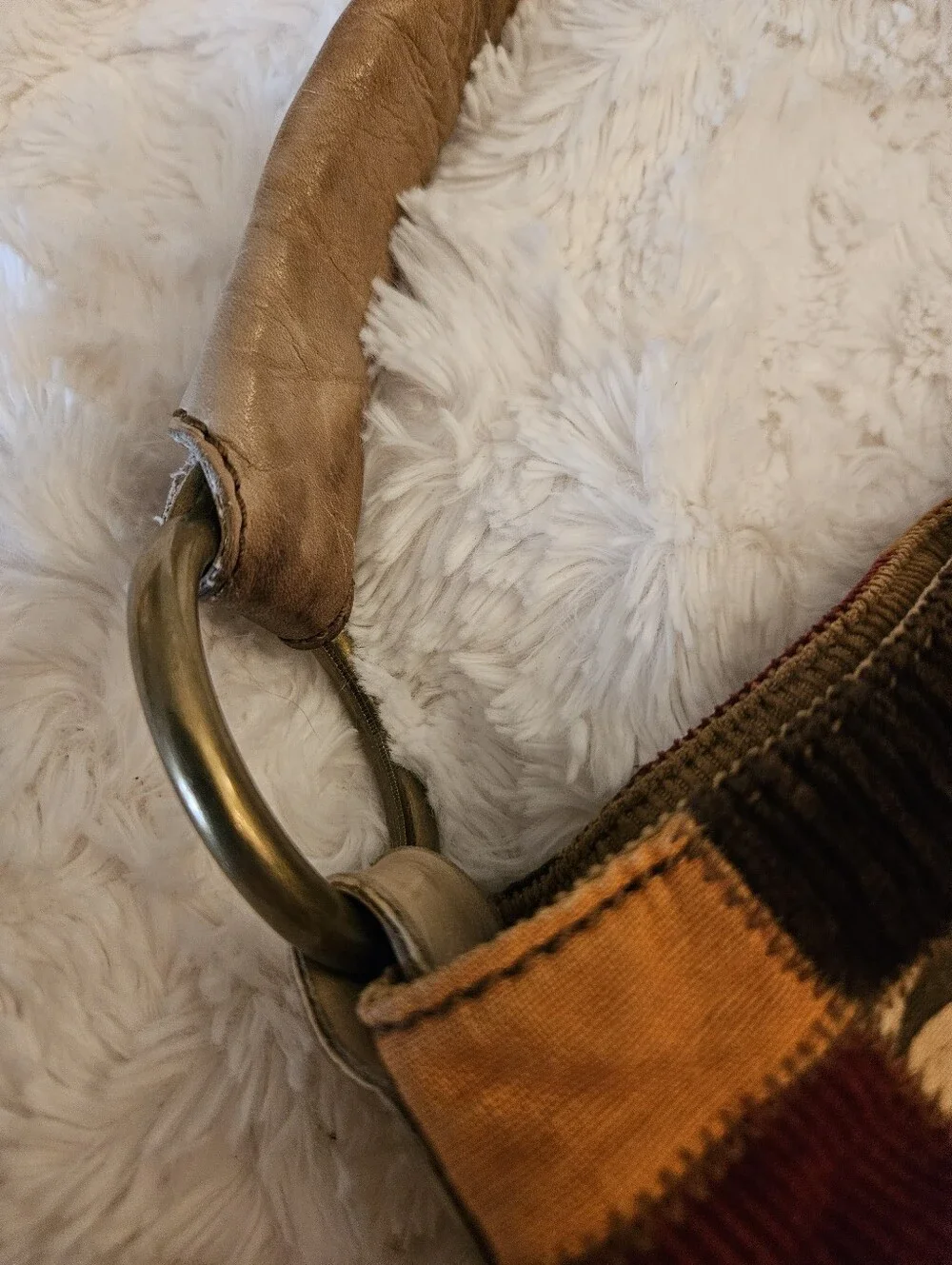 Vintage✨️Lucky Brand Patchwork Multicolor Hobo Bag